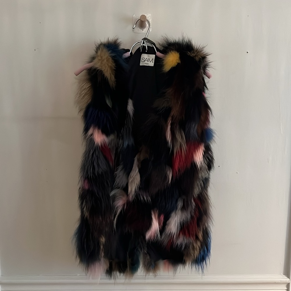 SAM 2 in 1 Multicolor Fur-Lined Hooded Jacket - Picture 6 of 8
